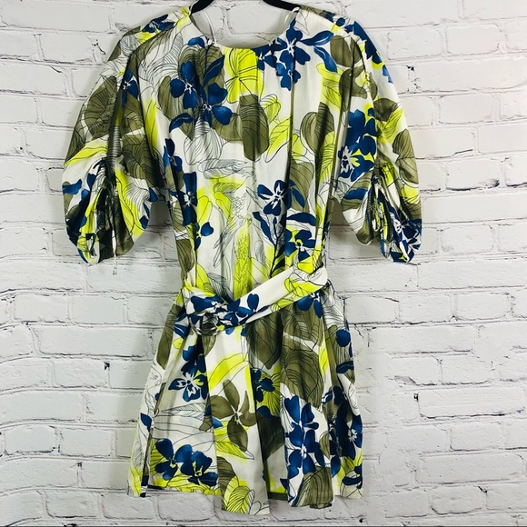 Zara Basic Tropical Parrot Multi-Color Dress. Size:(S) - Picture 6 of 12